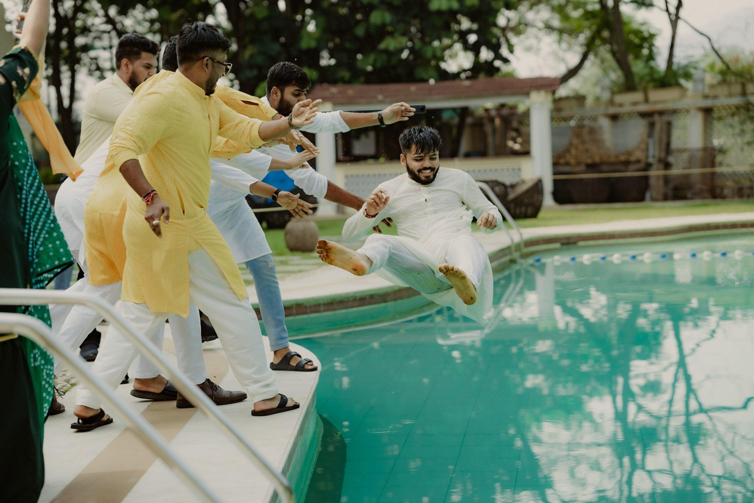 Groom Wedding Fun with Friend Enjoy photo Groom Wedding Fun with Friend Enjoy photo
